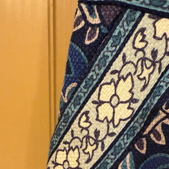 Ann Taylor LOFT Cotton Front Slit Stained Glass Pencil Skirt Size 6 EUC - Picture 8 of 11